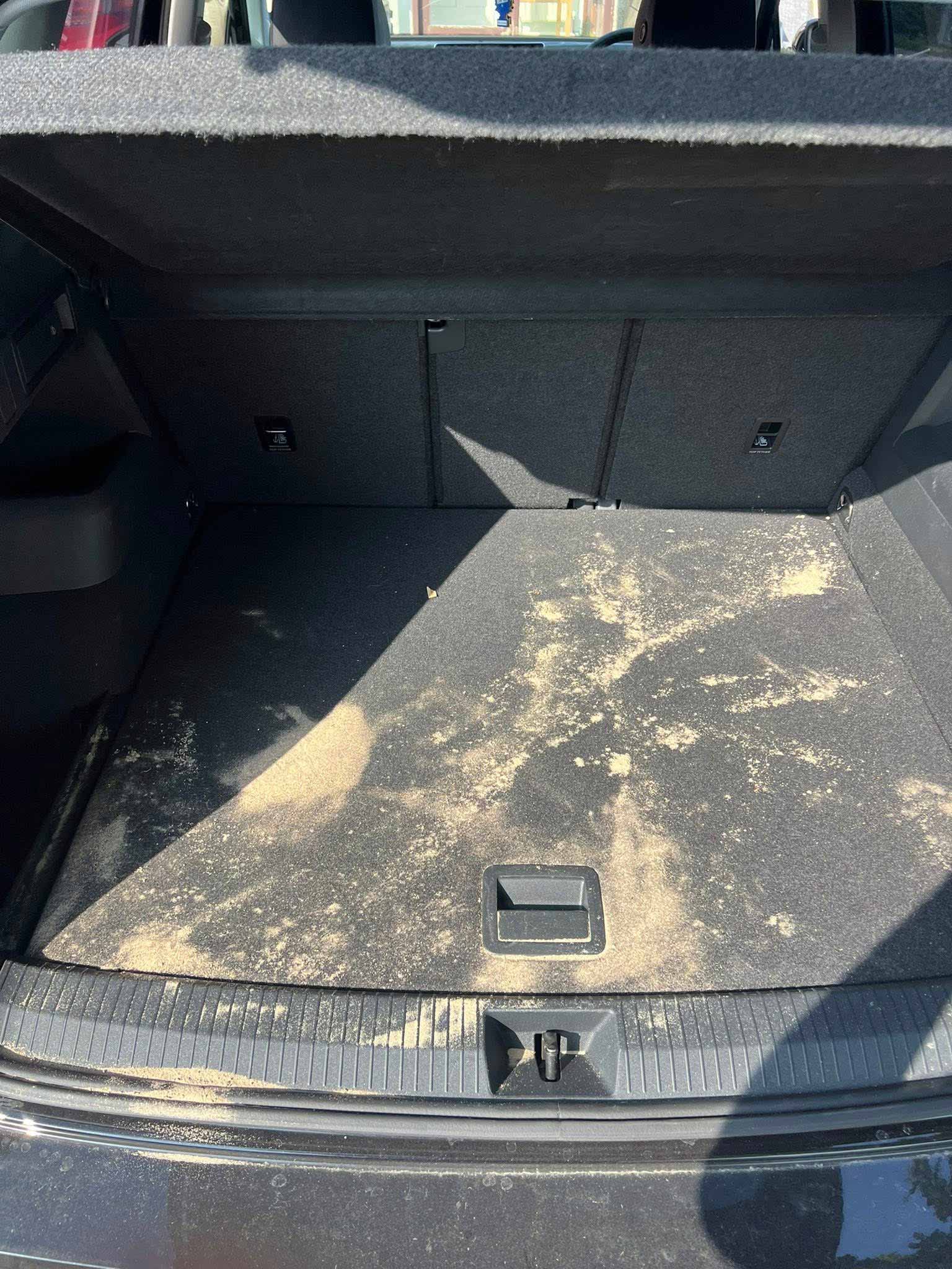 Interior boot of car before deep clean Maintenance Clean keeping vehicle fresh MC AutoGleam Limavady