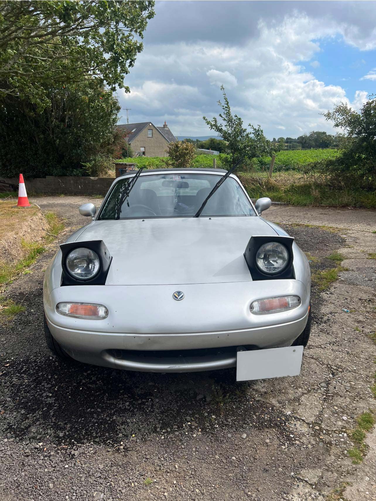 miata front cleaned Motorcycle detailing and protection service MC AutoGleam Limavady